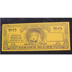 1956 Gary Golden Jubilee Scrip 50 Bucks