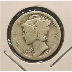 1926 S Mercury Dime. VG/AG