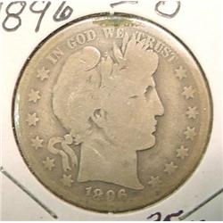 1896 O Barber Half Dollar. G/AG.