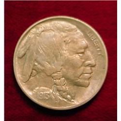 1913 P Type One Buffalo Nickel. Toned BU