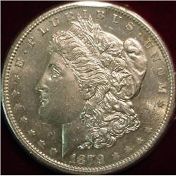 1879 S Morgan Silver Dollar. Brilliant Unc