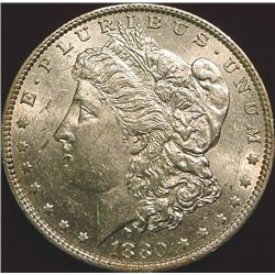 1880 O Morgan Silver Dollar. AU