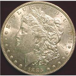 1885 P Morgan Silver Dollar. Unc.