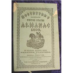 1899 Hostetter's Almanac. Illustrated.