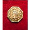 Image 1 : 1855 California Gold Token. BU.