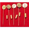 Image 2 : (5) Antique Pattern Gold Coin Stick Pins.