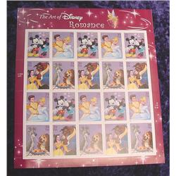 Mint Sheet "The Art of Disney" .39 U.S.A.