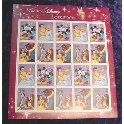 Mint Sheet "The Art of Disney" .39 U.S.A.
