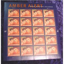 Mint Sheet "Amber Alert Saves Missing..