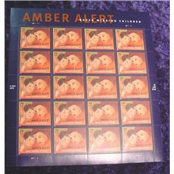 Mint Sheet "Amber Alert Saves Missing..