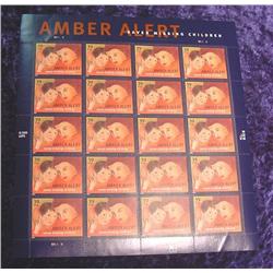 Mint Sheet "Amber Alert Saves Missing..