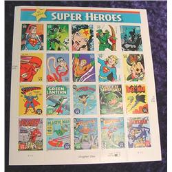 Mint Sheet U.S. .39c Stamps "DC Comics