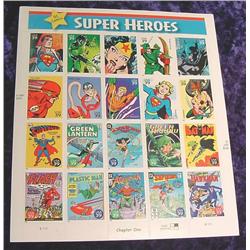 Mint Sheet U.S. .39c Stamps "DC Comics