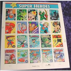 Mint Sheet U.S. .39c Stamps "DC Comics