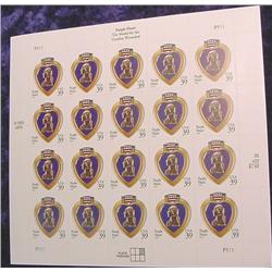 Mint Sheet U.S. "Purple Heart The Medal