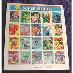 Mint Sheet U.S. .39c Stamps "DC Comics