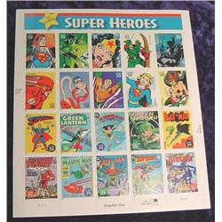Mint Sheet U.S. .39c Stamps "DC Comics