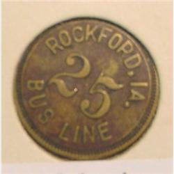 Rockford, Ia./25/Bus Line, "Return/L.A.B.