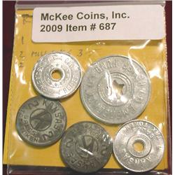 Tax Tokens: UT-2, UT-3, KS-1, & (2) KS-3.