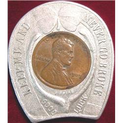 1909 Encased Cent Souvenir of Washington