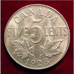 1923 Canada Nickel. VF