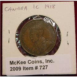1918 Canada Large Cent. F-12.
