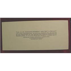 Dewey-Warren Dollar Certificate Fund