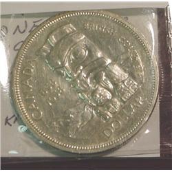 1858-1958 Canada Totem Pole Silver Dollar