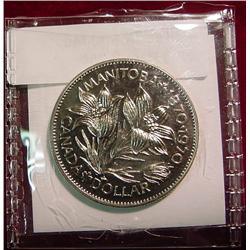 1870-1970 Canada "Manitoba" Dollar.