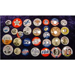 Full Set of 29 Shell Oil Political Buttons