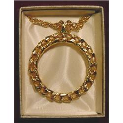 Gold Filled Bezel & Chain For Dollar
