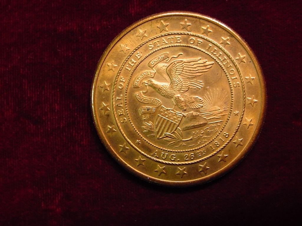 18181968 Illinois Sesquicentennial Medal