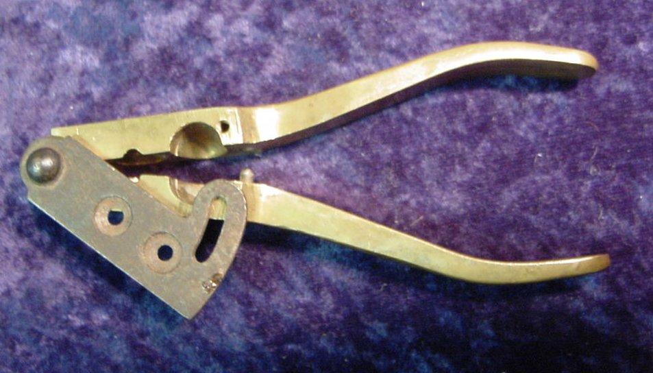 Antique Brass Bullet .38 cal. Bullet Mold.