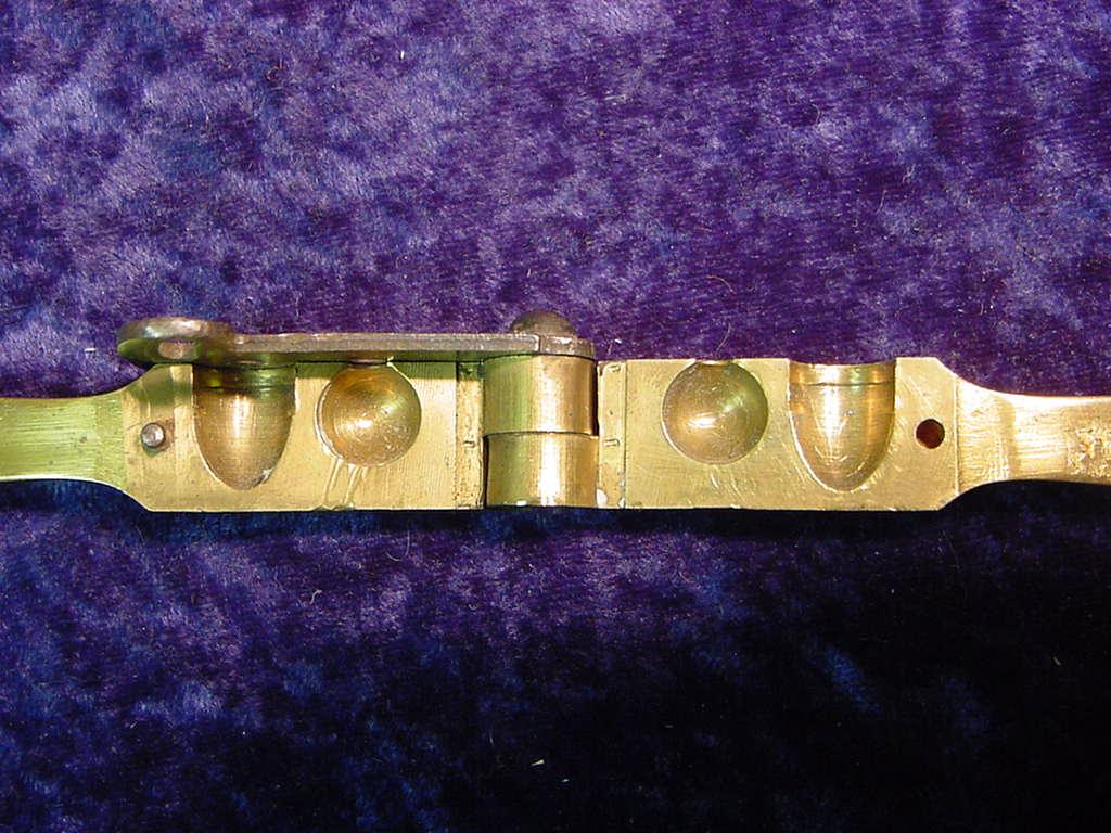 Antique Brass Bullet .38 cal. Bullet Mold.