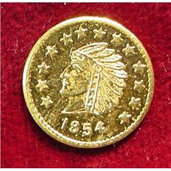 1854 California Gold  1/2  Token. Not a  