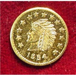 1854 California Gold "1/2" Token. Not a  