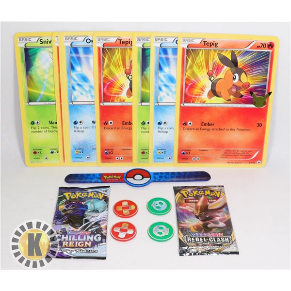 x2 POKEMON BOOSTER PACKS NEW, x8 JUMBO CARDS