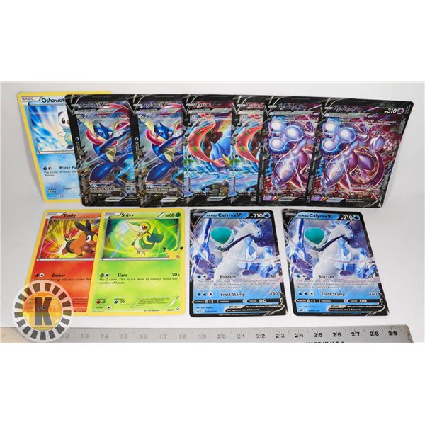 x11 POKEMON COLLECTIBLE JUMBO CARDS, NEW