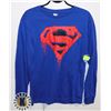 Image 1 : NEW MENS SUPERMAN LONG SLEEVE SHIRT SIZE MEDIUM
