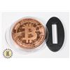 Image 1 : PURE .999 1-OZ FINE COPPER ROUND, BITCOIN