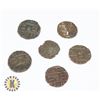 Image 1 : 6 ANCIENT COUNTRY OF BHUTAN 1/2 RUPEE COPPER COINS