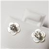 Image 2 : BZ844-83 14K DIAMOND 2IN1 MOTHER OF PEARL EARRINGS