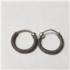 Image 1 : BZ844-68 SILVER SMALL HOOP EARRINGS