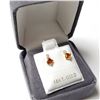 Image 4 : BZ844-75 10K CITRINE DIAMOND(0.06CT) EARRINGS