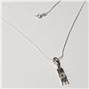 Image 2 : BZ844-90 SILVER CZ 18" MOM NECKLACE