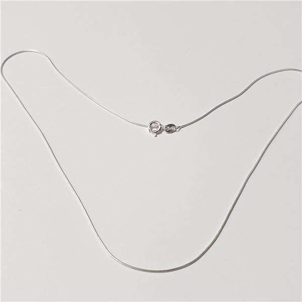 BZ844-77 SILVER  18" NECKLACE