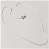Image 2 : BZ844-77 SILVER  18" NECKLACE