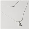 Image 2 : BZ844-88 SILVER BEAR 18" NECKLACE