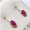 Image 2 : BZ844-71 14K  RUBY(1.1CT) EARRINGS