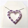 Image 1 : BZ844-70 SILVER NATURAL AMETHYST 19" NECKLACE